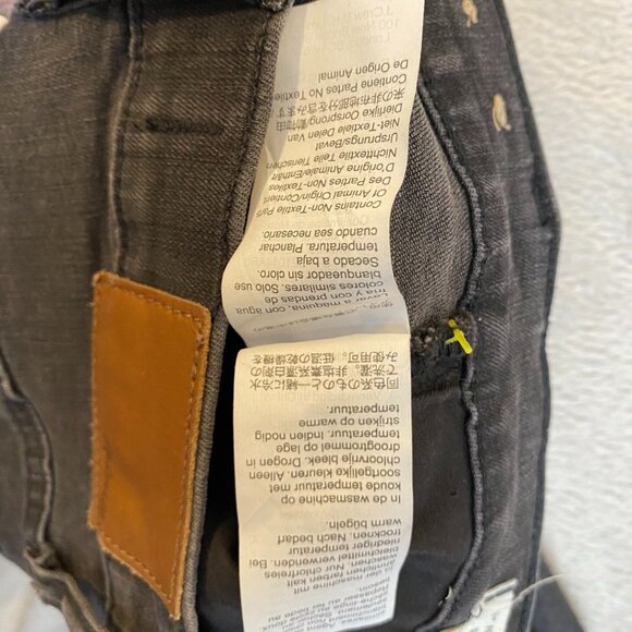 Madewell Womans Jeans 25T Black with Frayed Hem Distressed High-Rise Skinny - Picture 13 of 16